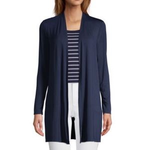 Land’s End Long Jersey Cardigan